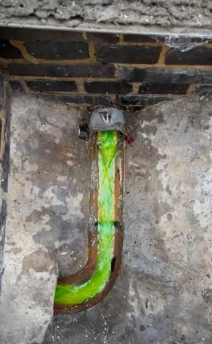 Kitchen gully condition on arrival