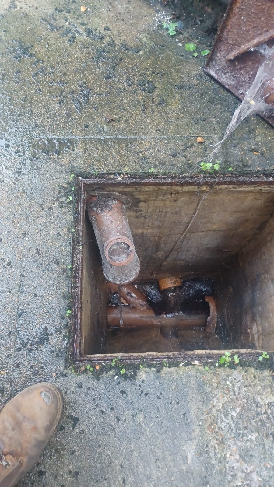 External gully condition following clearance