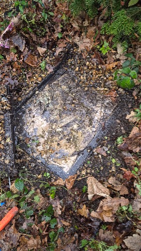 Drainage system condition observed during HPWJ clearance at the Redhill property.