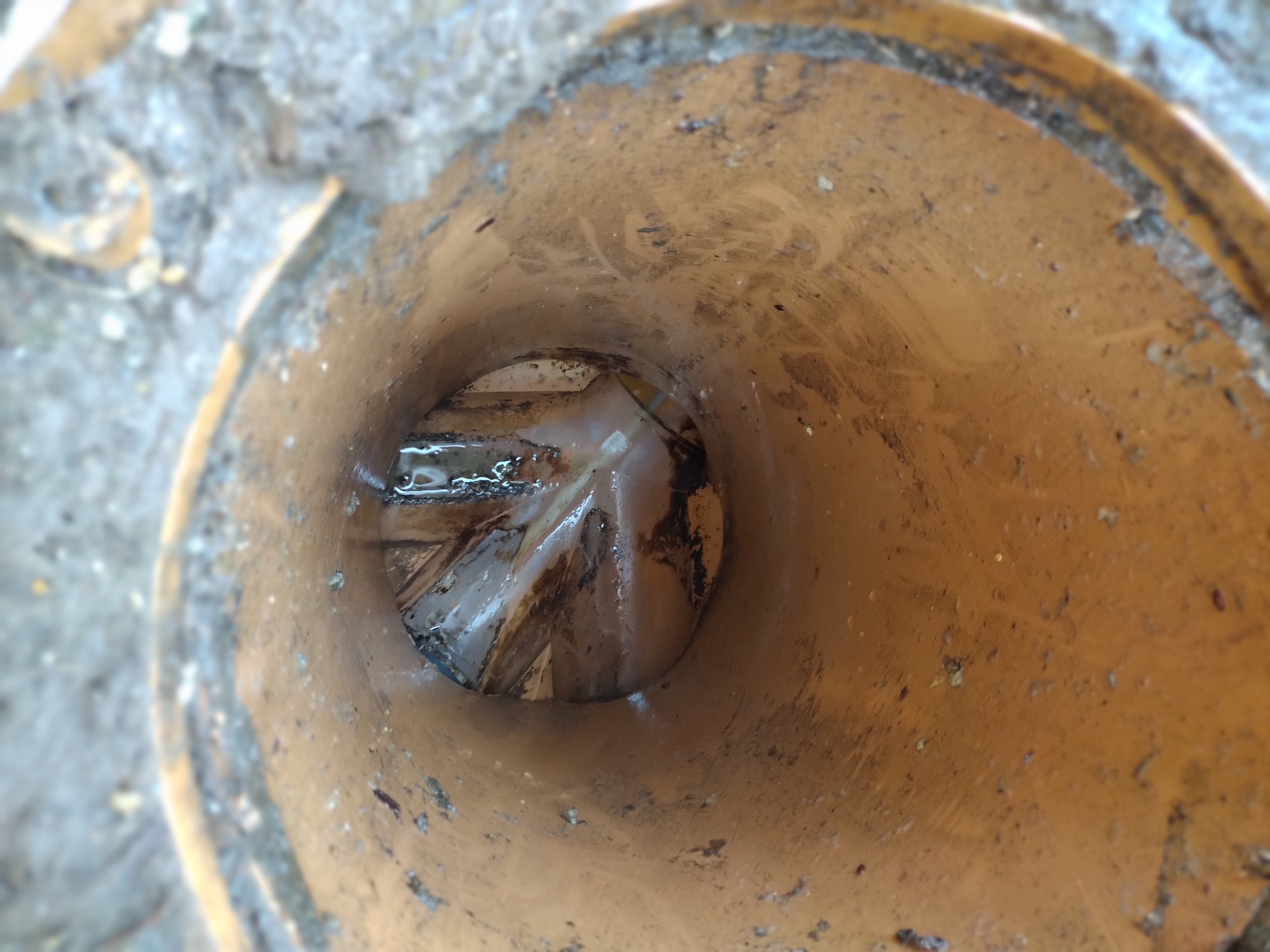 Stack pipe cleared using high-pressure water jetting at the Milton Keynes property.