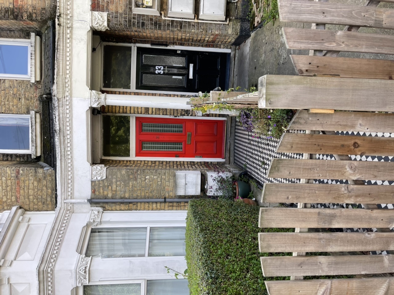 CCTV survey image captured during drainage inspection at the Willesden property.