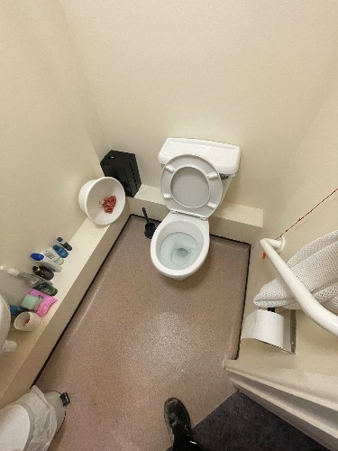 Pumping station and manhole condition identified during investigation at the Dereham care home.
