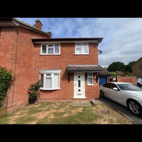 CCTV drain survey image captured during a 60-metre inspection at a property in Tilehurst.