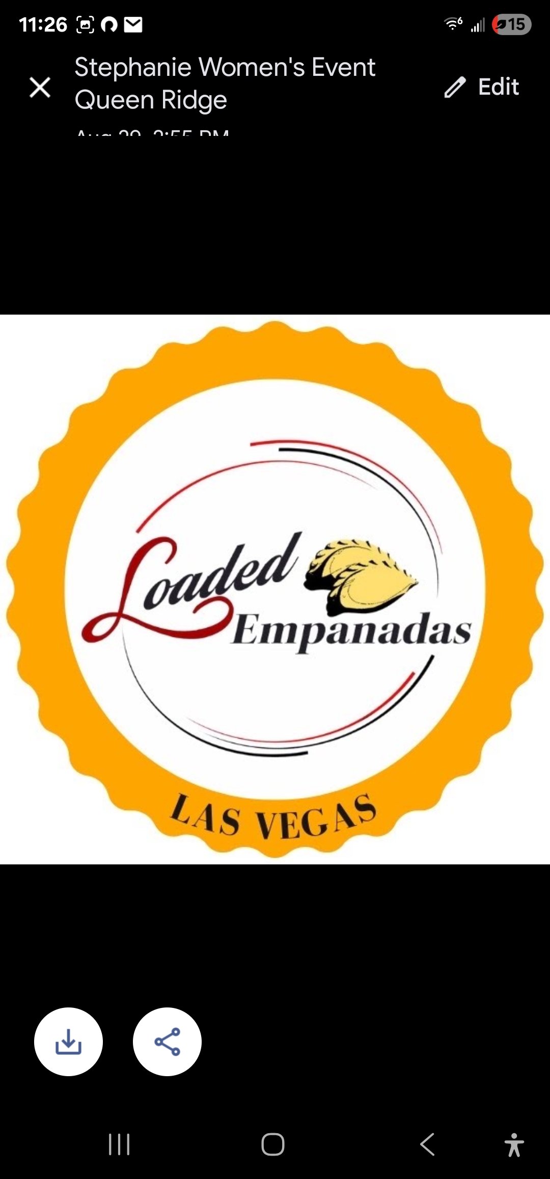 Loaded Empanadas logo