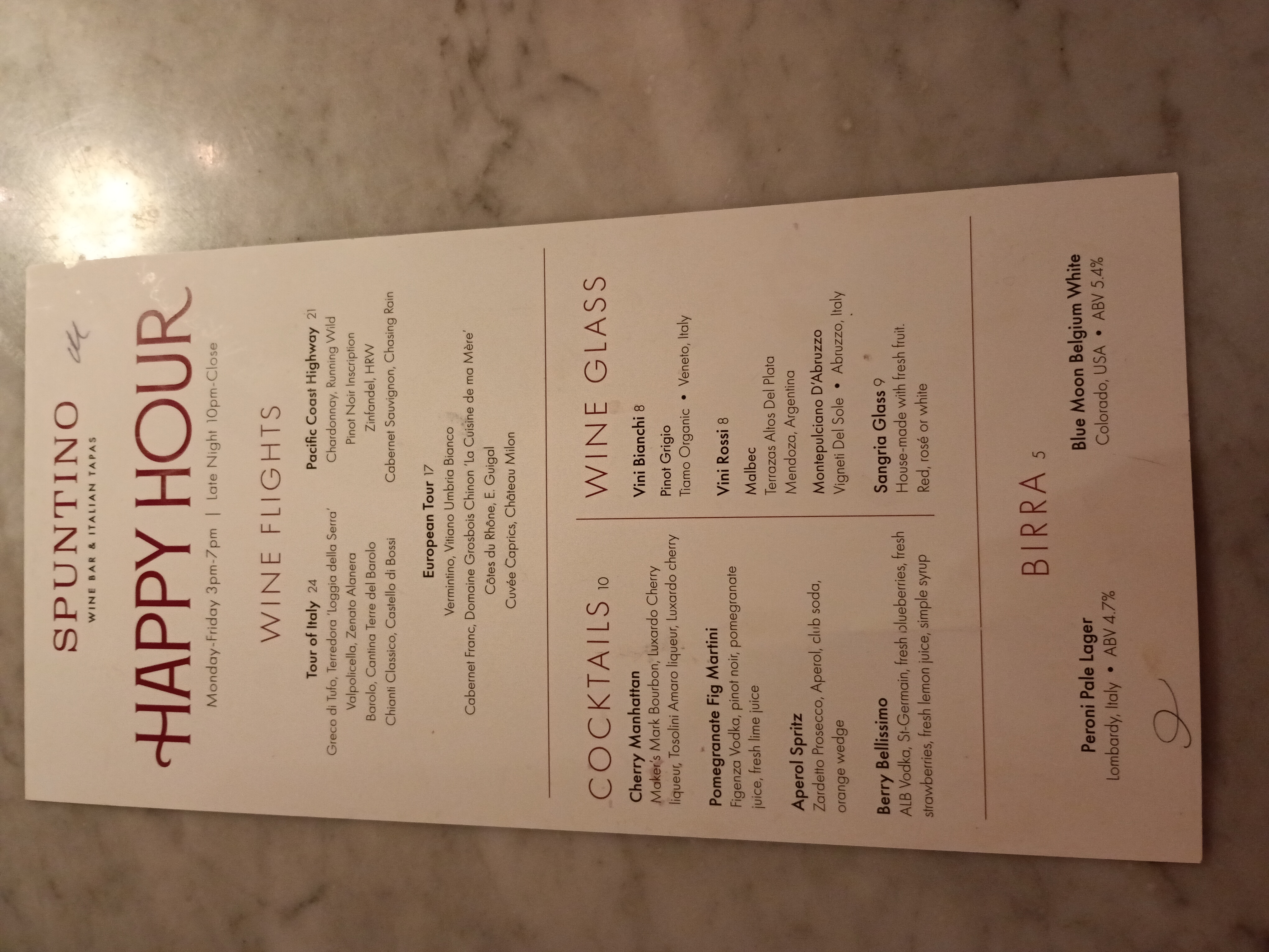 Spuntino Wine Bar & Italian Tapas