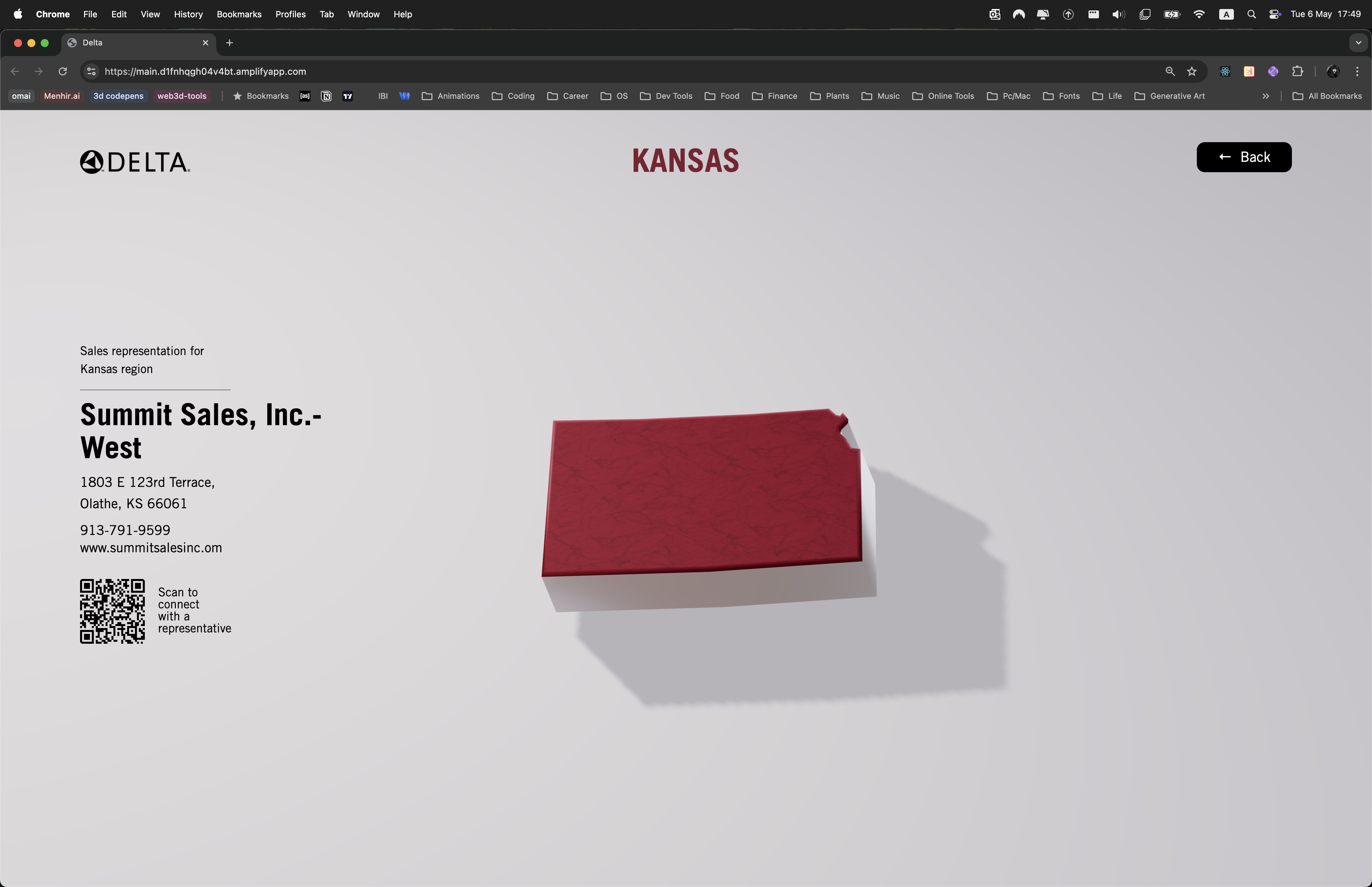 Delta USA Store Locator – Texas Region Map screenshot 3