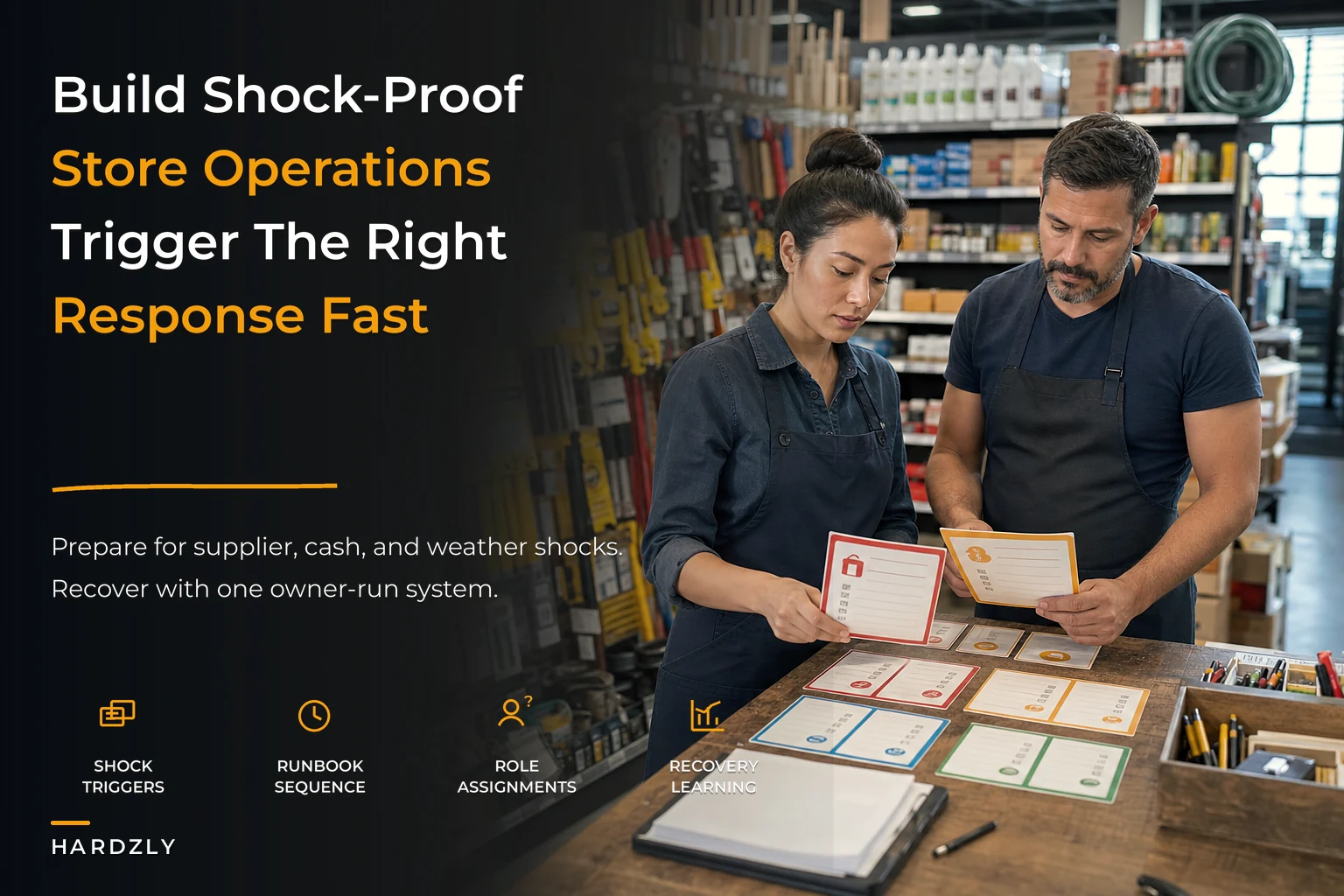 A resilience operating system for single-location hardware stores
