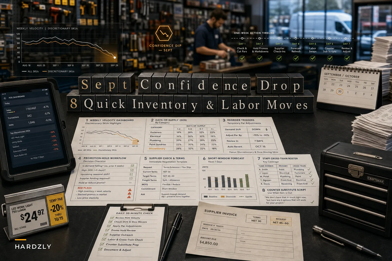 After the September Confidence Drop: 8 Quick Forecasting, Inventory and Labor Moves for Small Hardware Stores