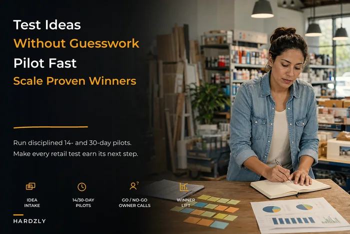 An owner-run experimentation framework for small retail teams