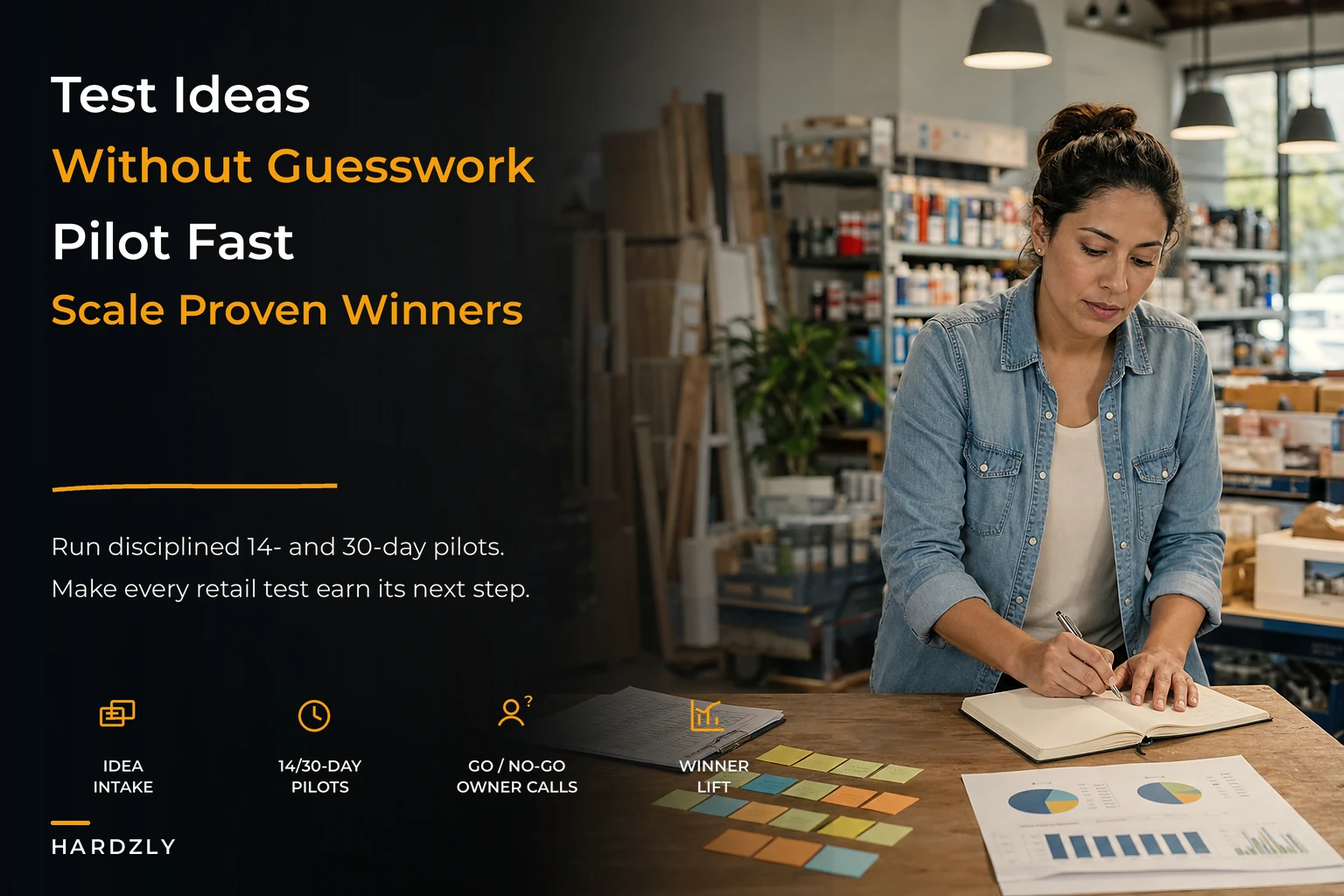 An owner-run experimentation framework for small retail teams