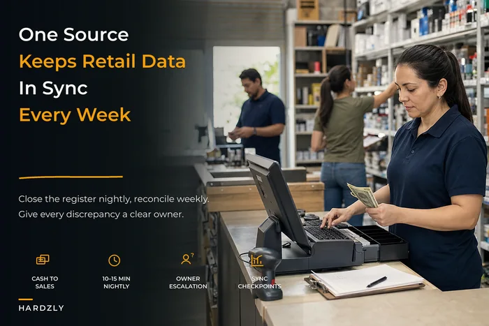 Build an owner‑run operational reporting backbone: one source of truth for POS, product master and supplier listings