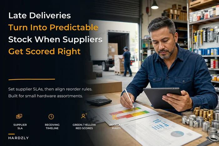 From late deliveries to predictable stock: a supplier lead-time framework for independent hardware stores