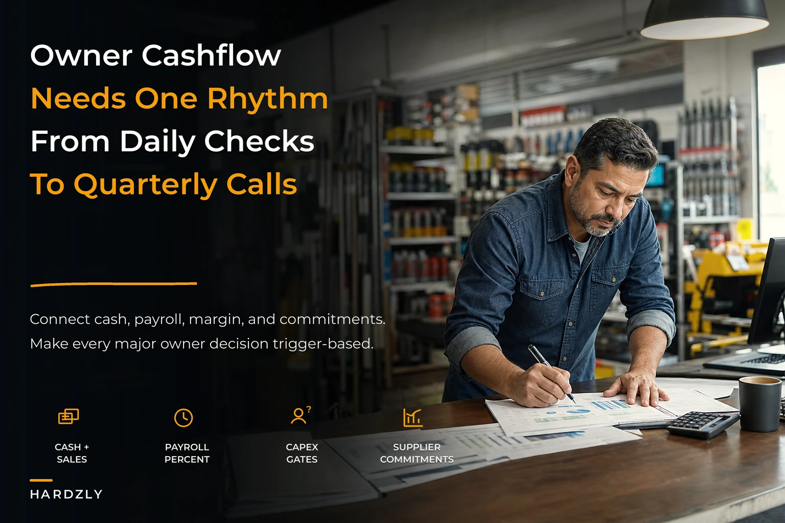 Owner cashflow governance for single‑location hardware store owners
