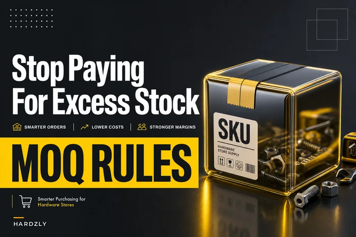 Stop paying for excess stock: MOQ and pack-size decision rules for small hardware stores with split-order and pack-break examples