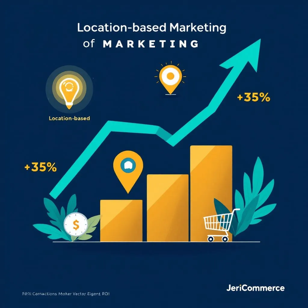 Visual comparison showing location-based marketing ROI outperforming traditional methods