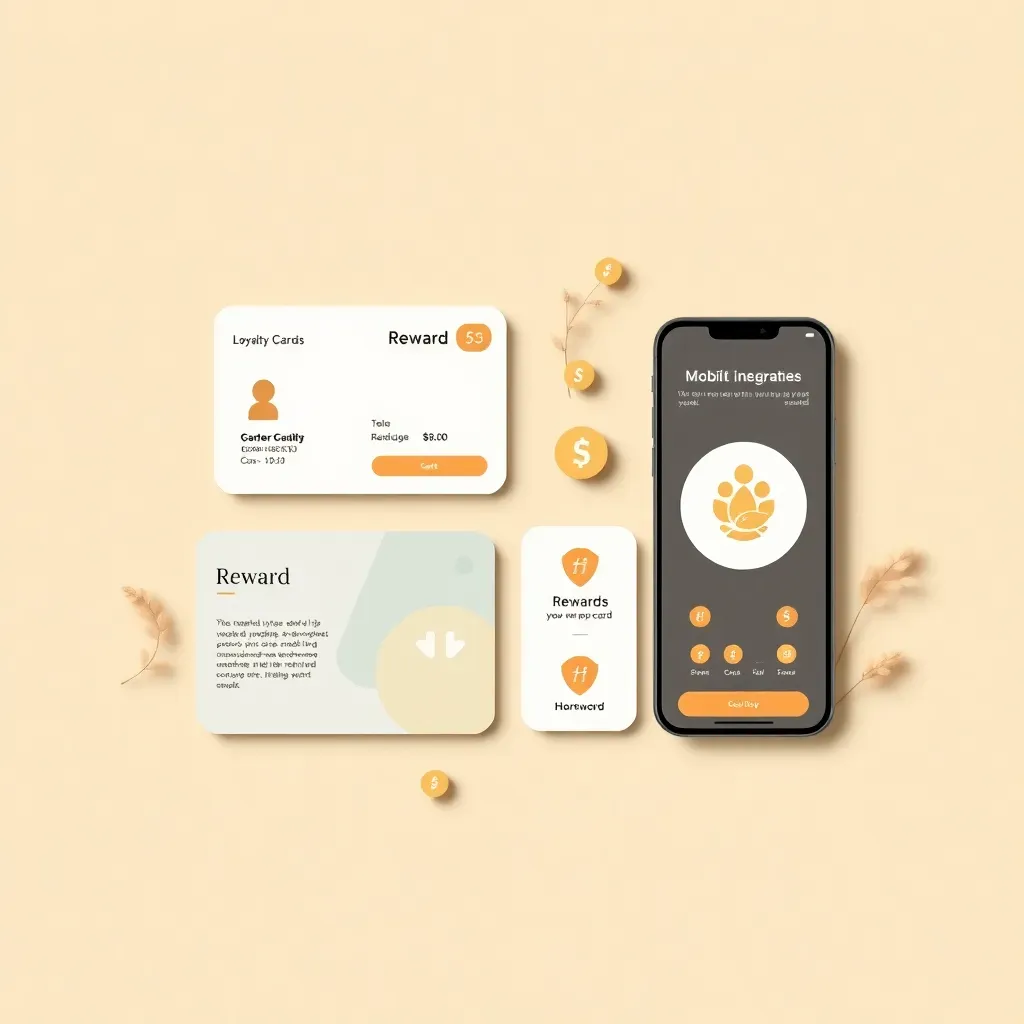 Creative loyalty card design with personalized rewards and mobile integration