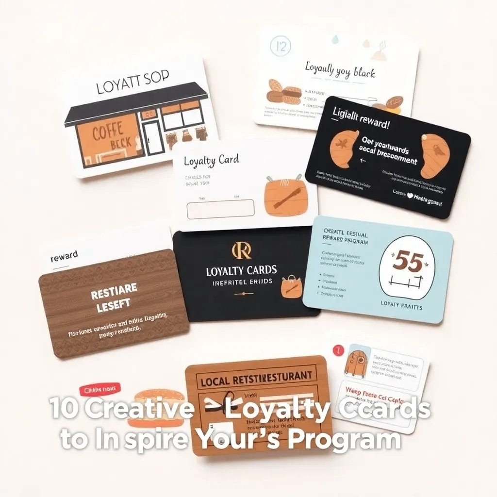 Examples of creative loyalty cards enhancing customer engagement