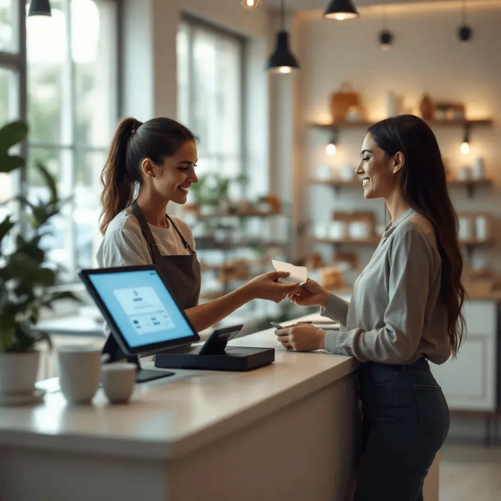 Retail store using POS system