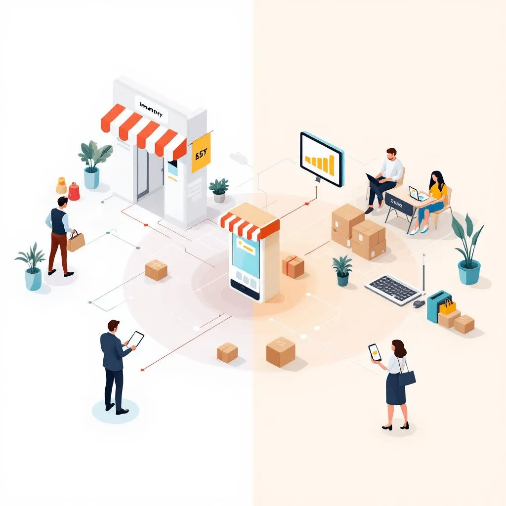 Omnichannel retail solution integrating online and offline channels for enhanced customer experience