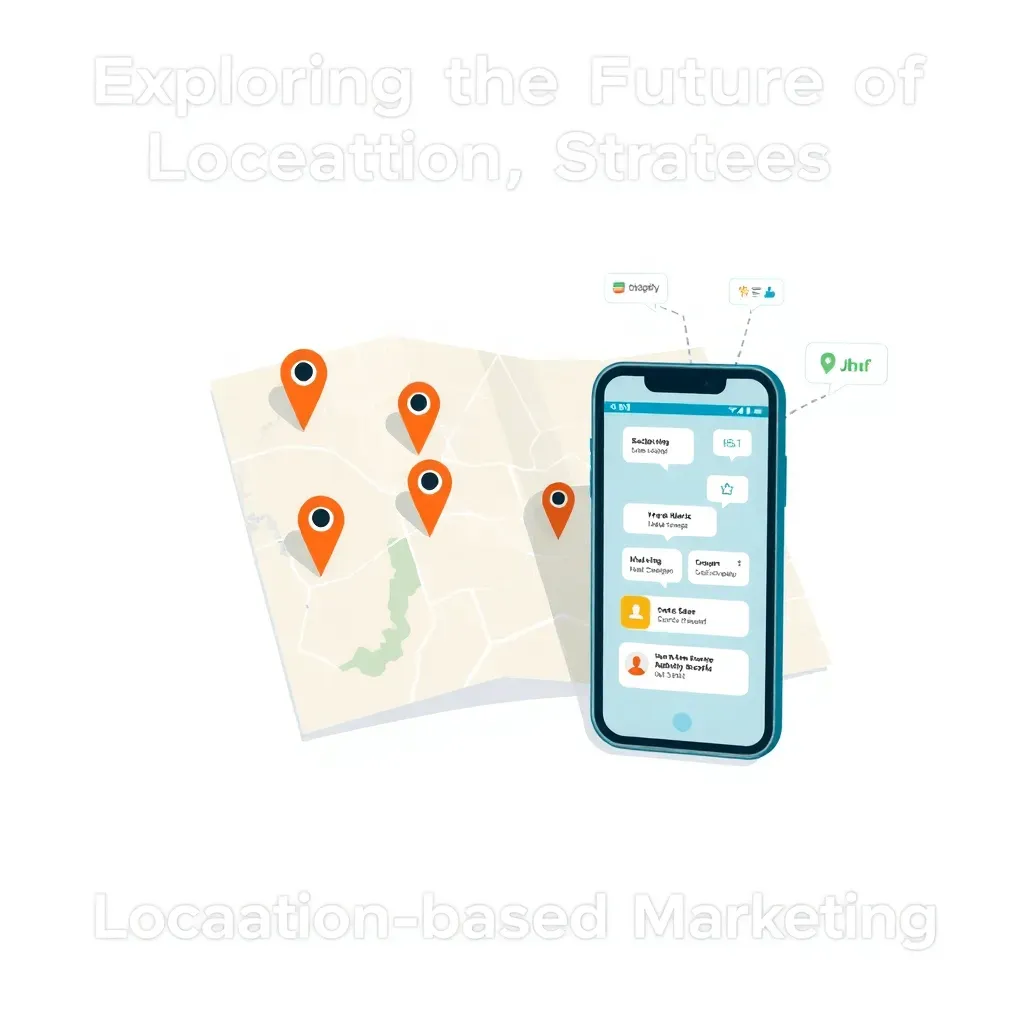 Visualization of location-based marketing strategies integrating maps and mobile devices.