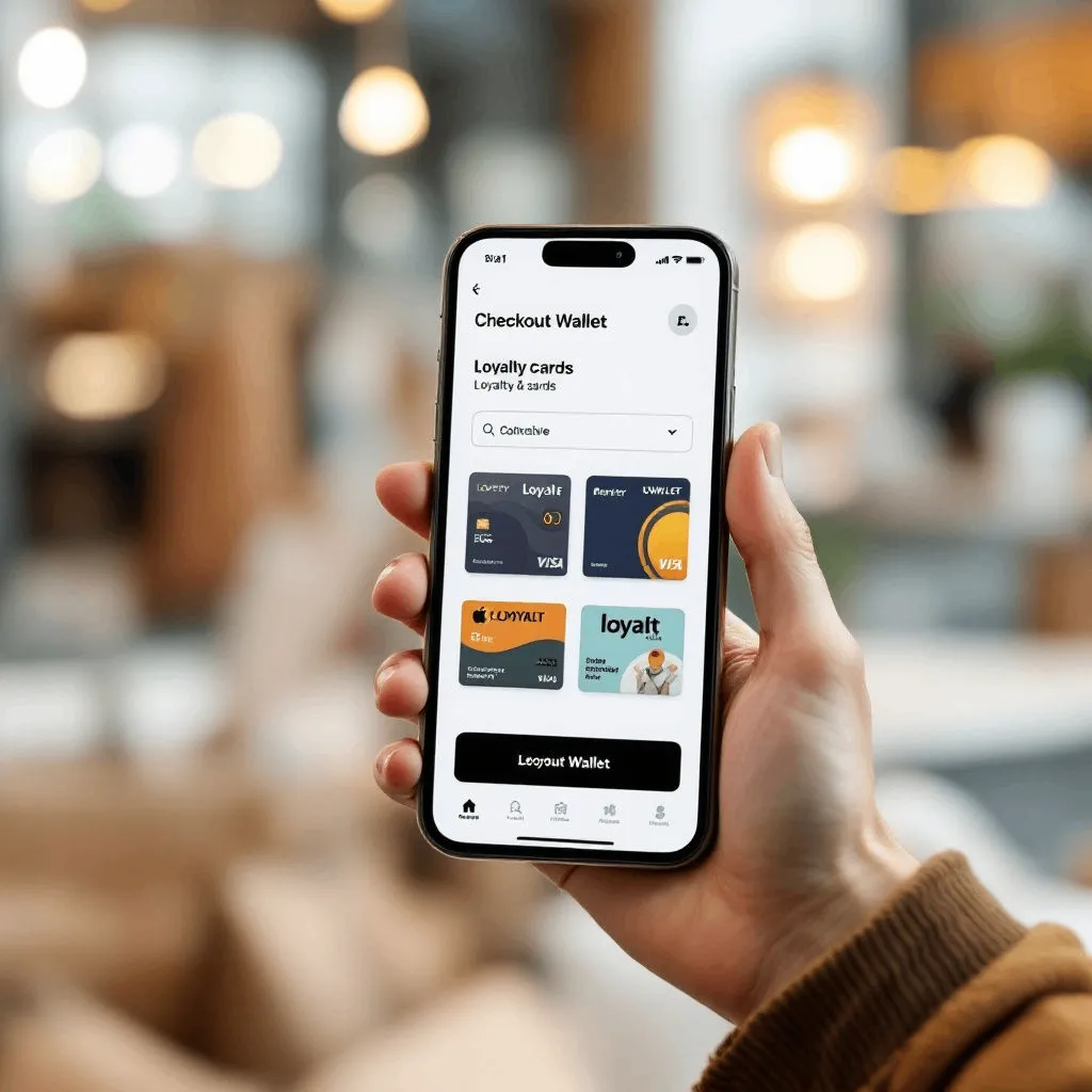 Apple Wallet loyalty cards integrated into e-commerce checkout for seamless shopping experience