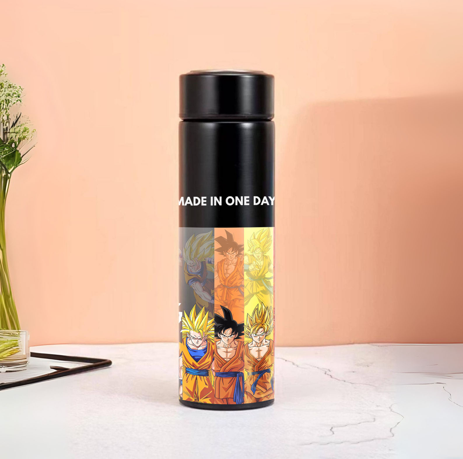 Goku Evolution Black Stainless Steel Bottle