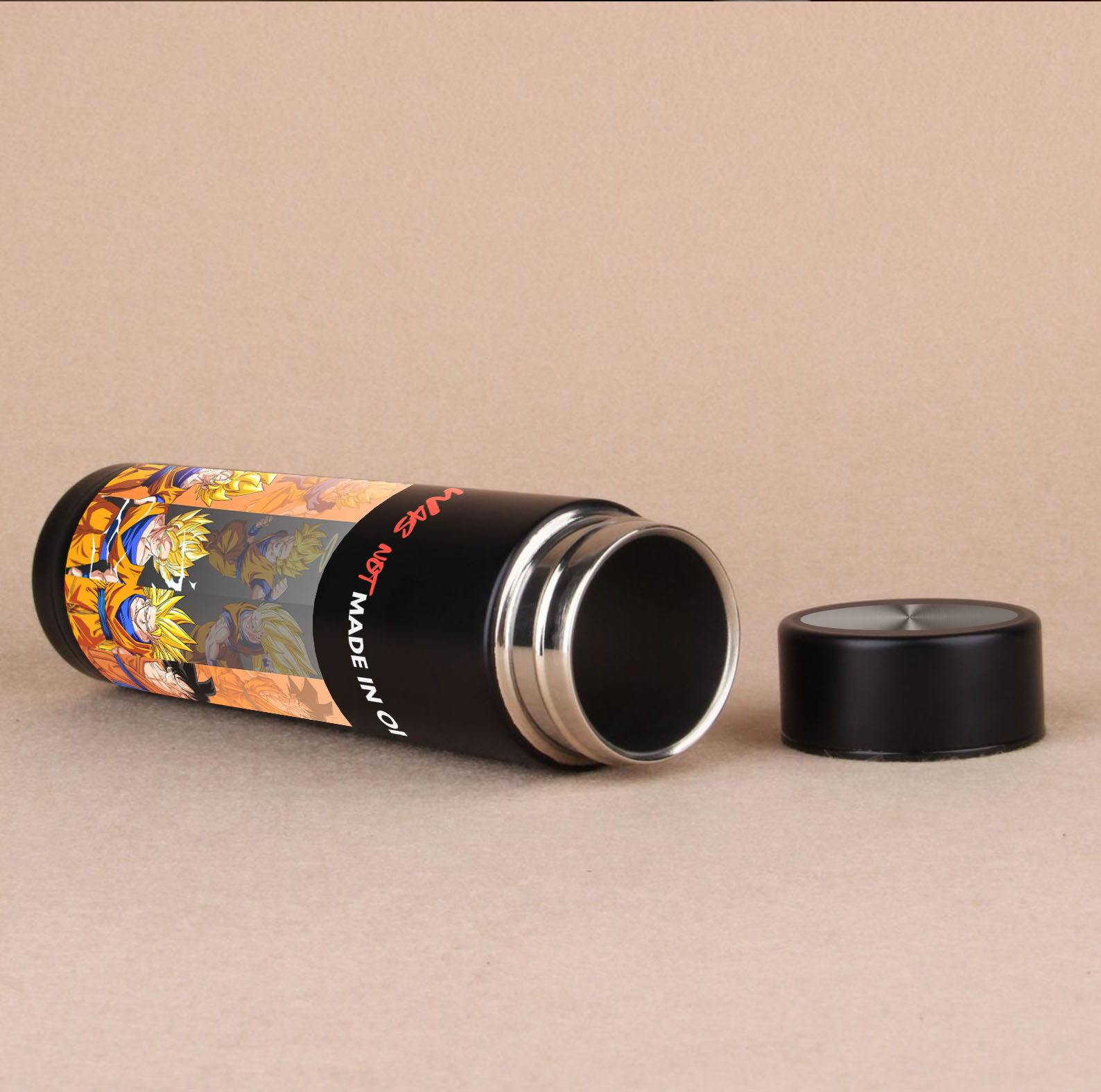 Goku Evolution Black Stainless Steel Bottle