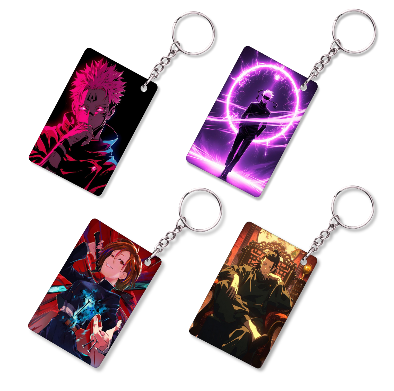 Anime Keychain Combo Set of 4 Jujutsu Kaisen