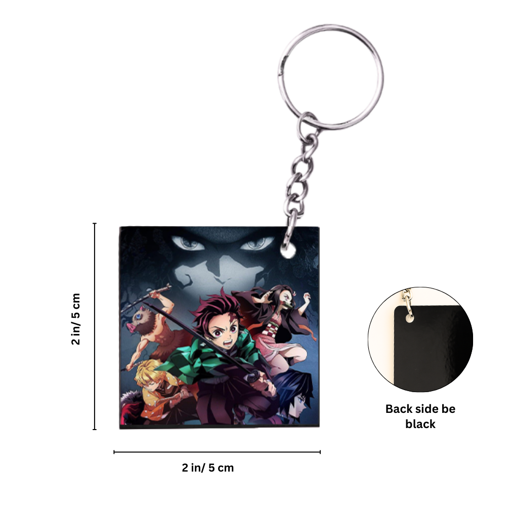 Demon Slayer Anime Steel Tumbler with Straw & Free Keychain