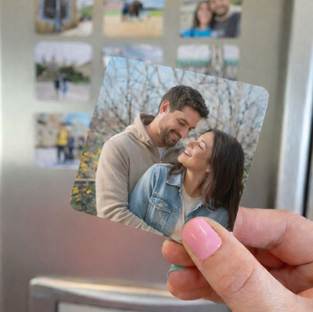 Forever Moments – Set Of 4 Personalized Photo Fridge Magnets
