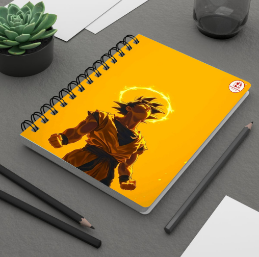 Saiyan Power Anime Spiral Diary