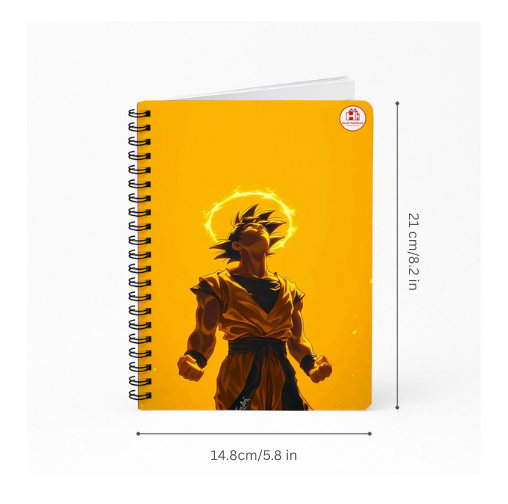 Saiyan Power Anime Spiral Diary