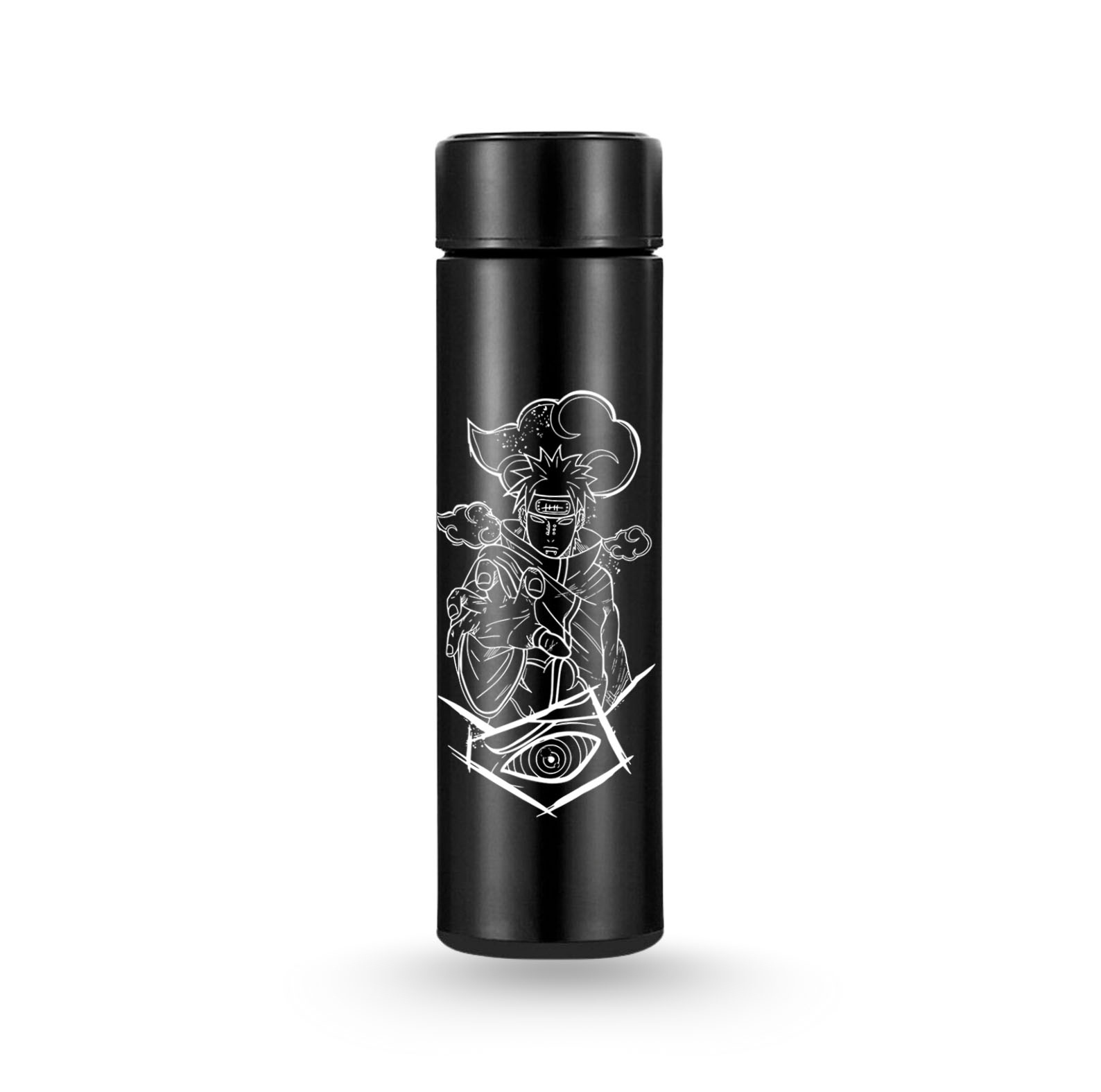 Naruto Pain Design Black Stainless Steel Bottle