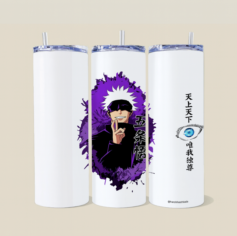 Gojo Satoru Anime Steel Tumbler
