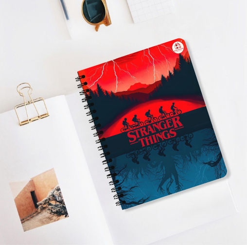 Stranger Things Upside Down Spiral Notebook