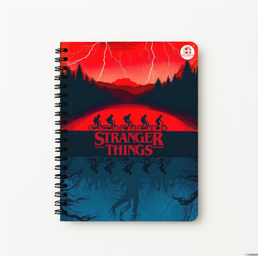 Stranger Things Upside Down Spiral Notebook