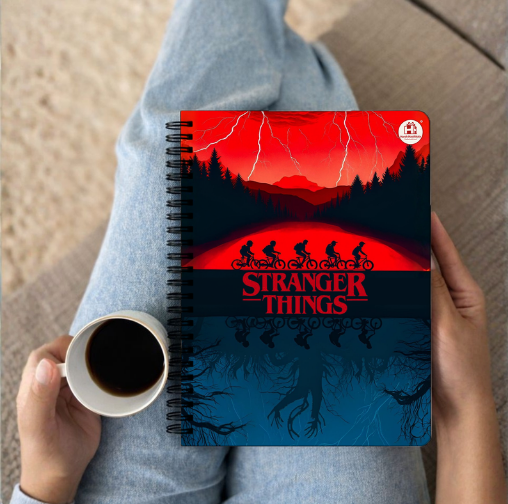Stranger Things Upside Down Spiral Notebook