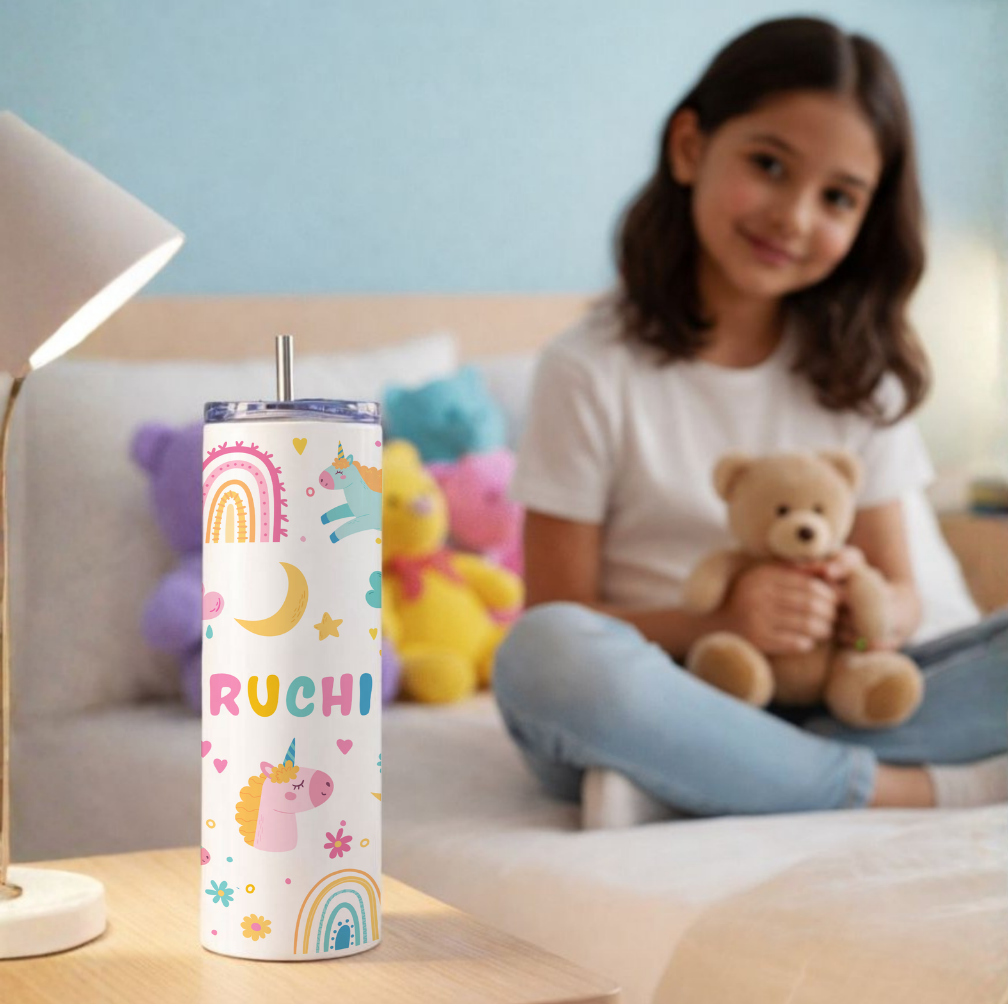 Personalized Unicorn Name Tumbler