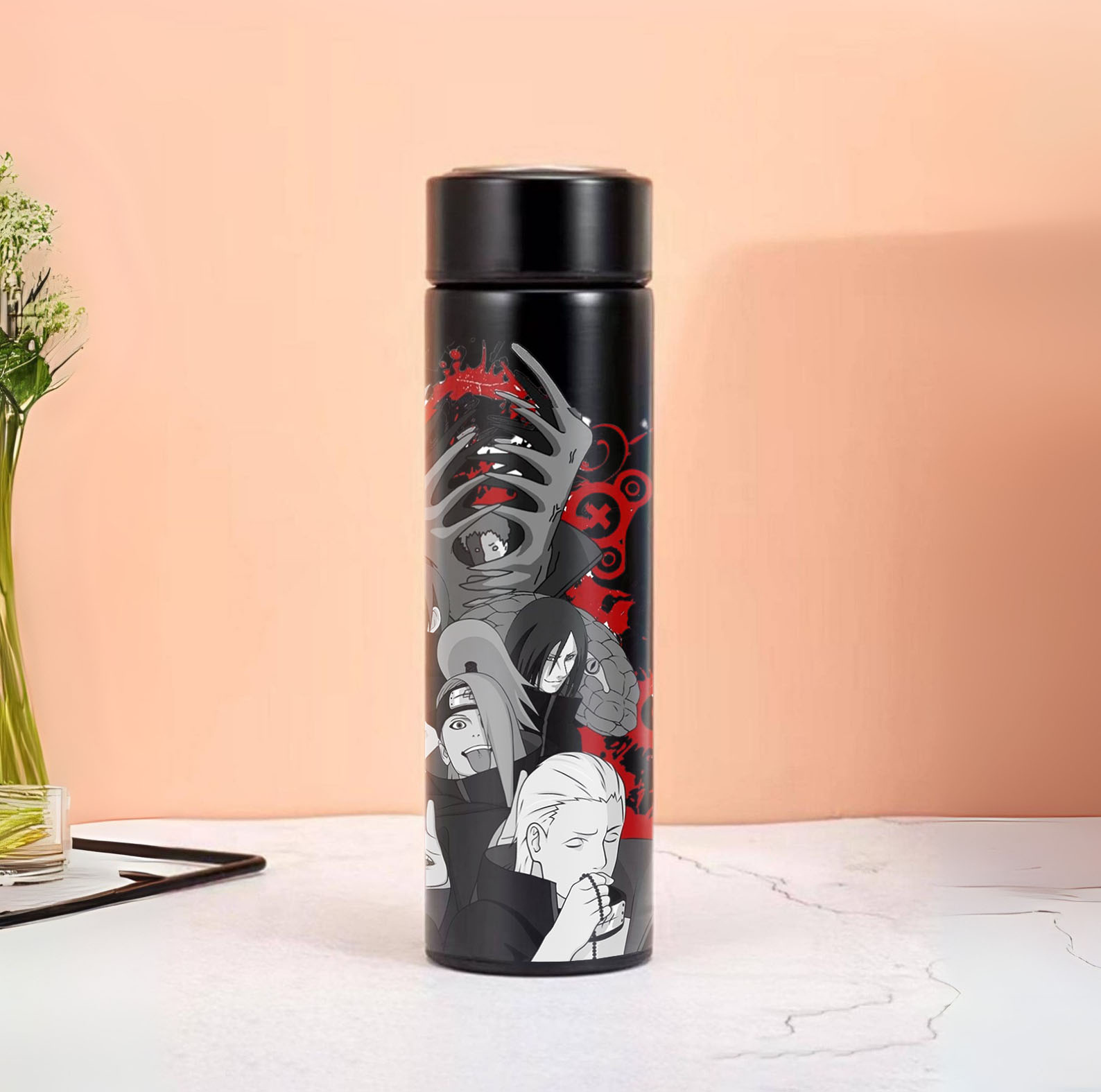 Anime Akatsuki UV Printed Black Stainless Steel Th