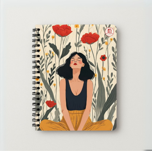 Serene Bloom Spiral Diary
