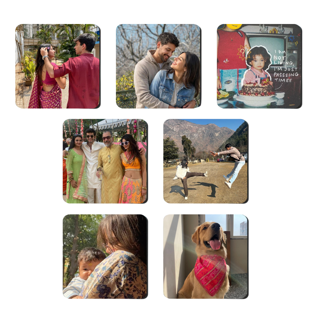 Forever Moments Set Of 7 Perasonalized Fridge Magnet