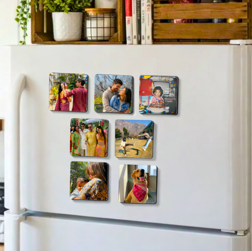 Forever Moments Set Of 7 Perasonalized Fridge Magnet