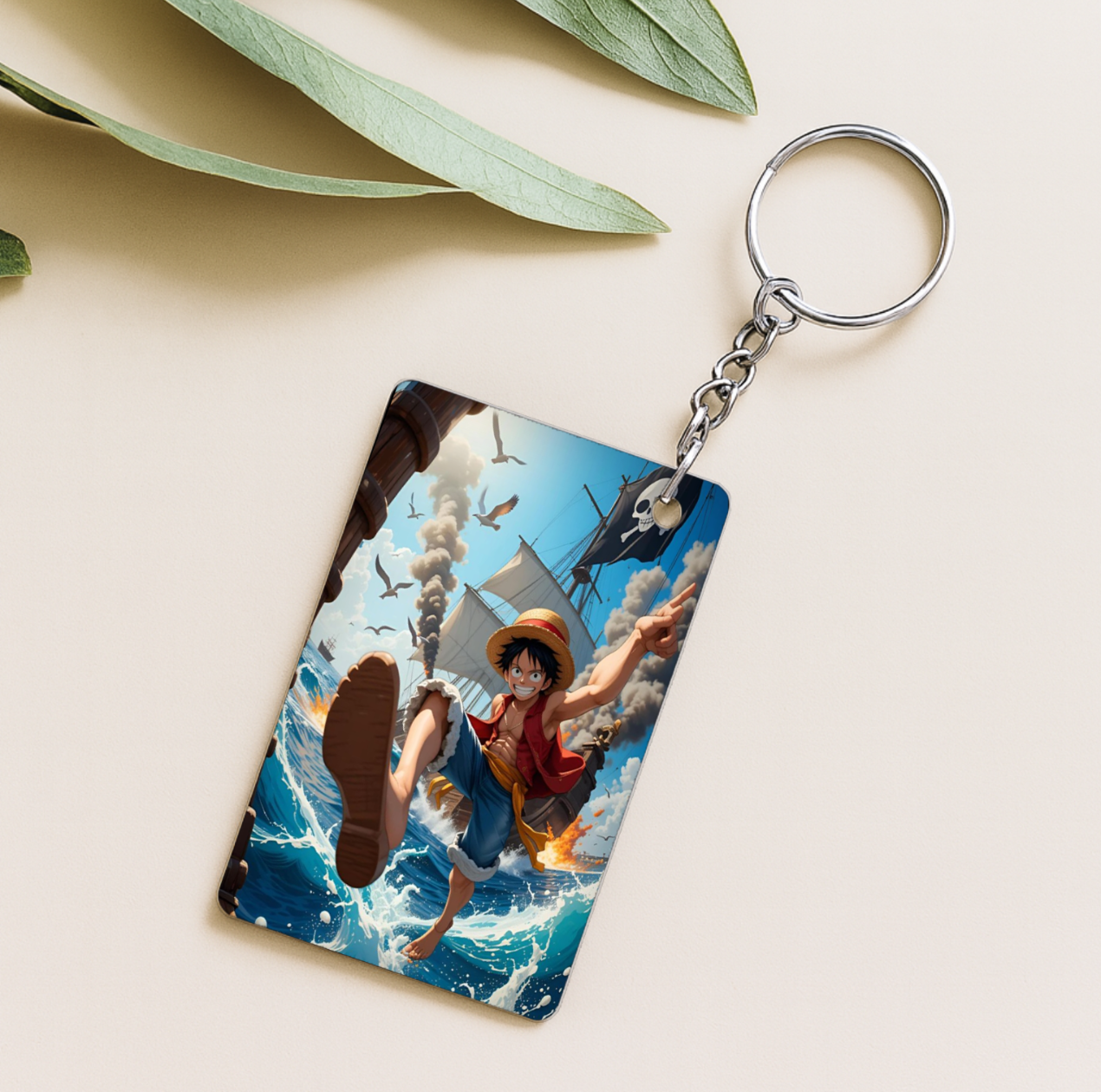 One Piece Anime Keychain Combo Set of 4