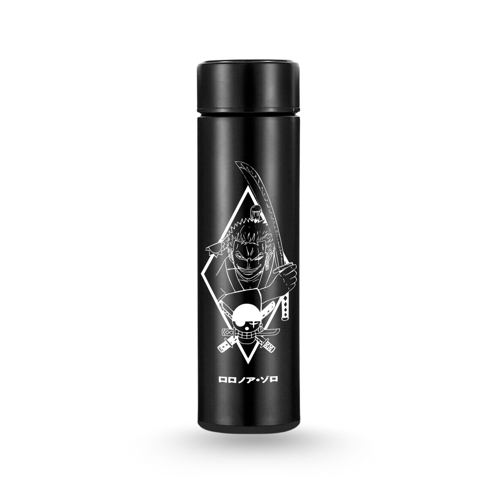 Zoro Anime Black Stainless Steel Bottle