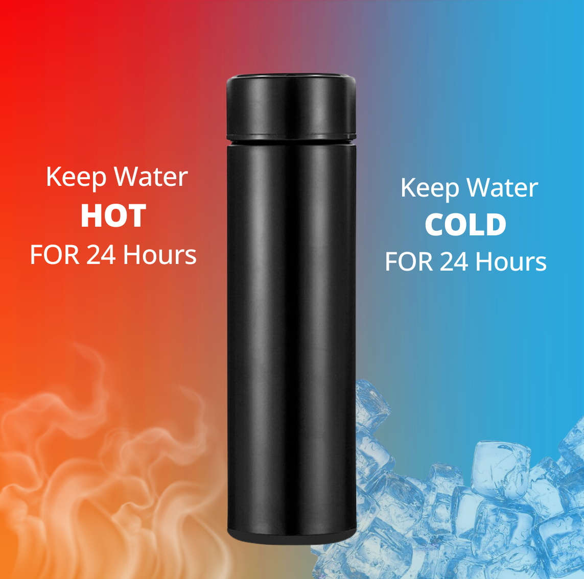 Zoro Anime Black Stainless Steel Bottle