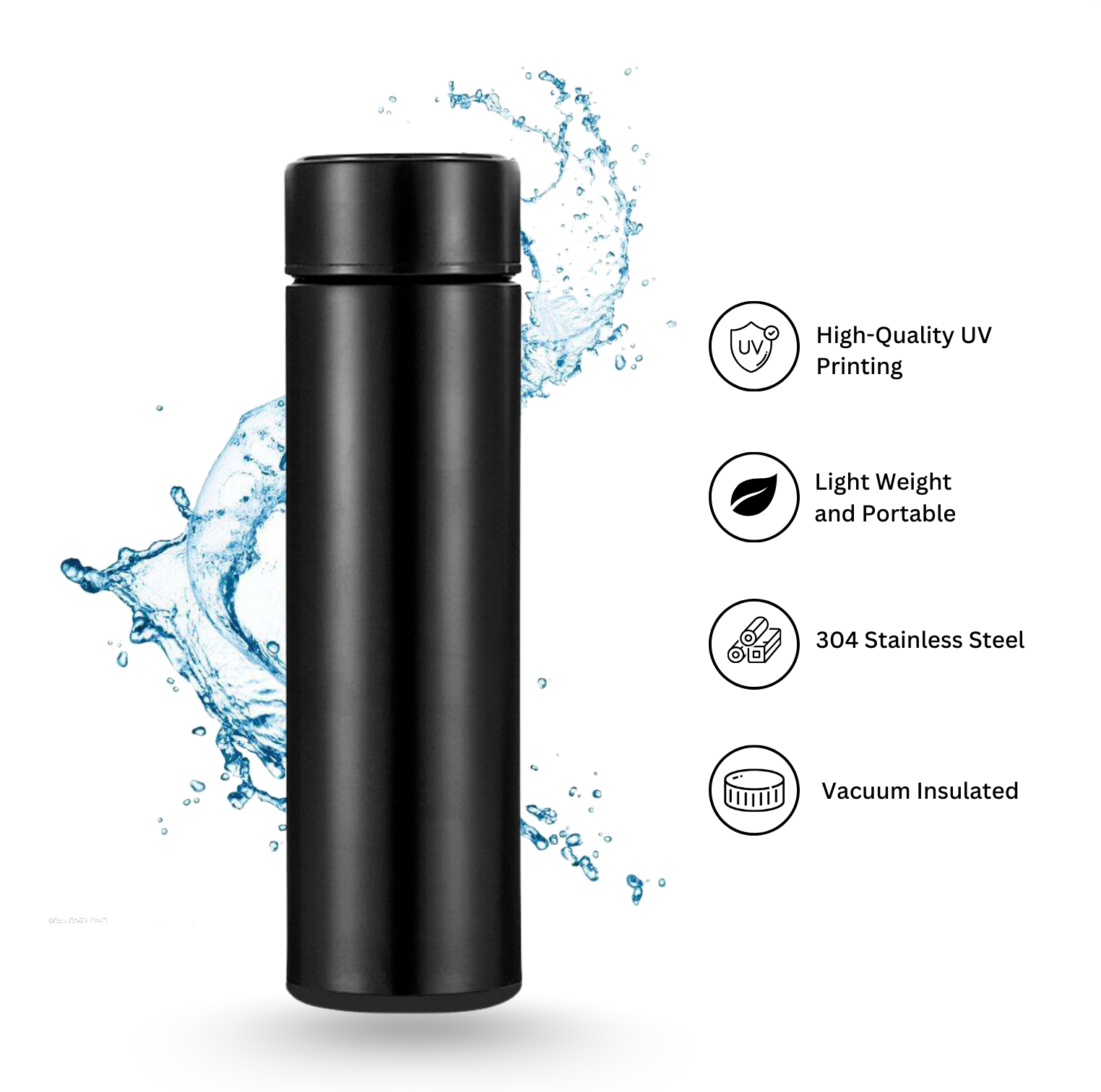 Harshhasthkala Insulated Stainless Steel Water Bot