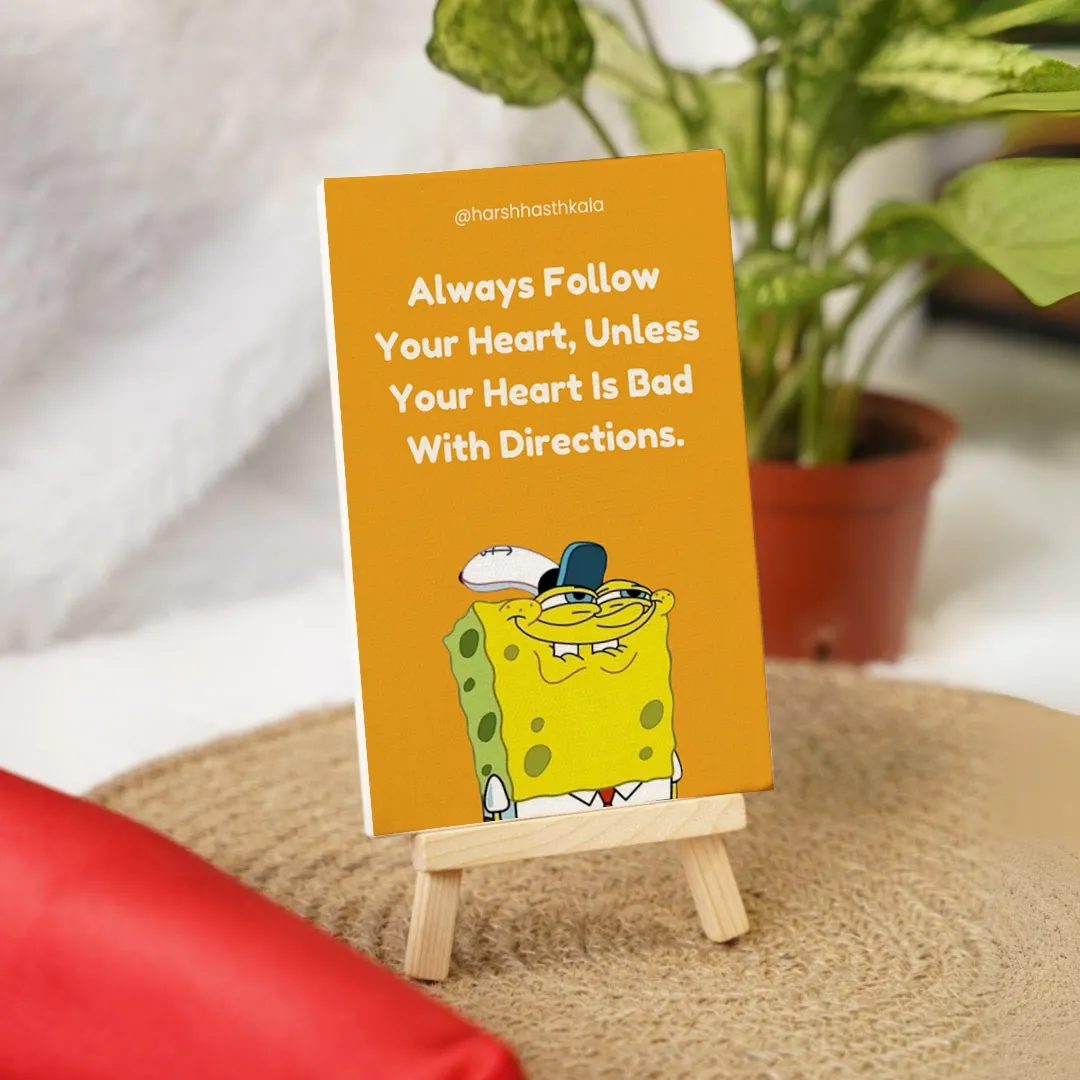 Quirky SpongBob SquarePants canvas