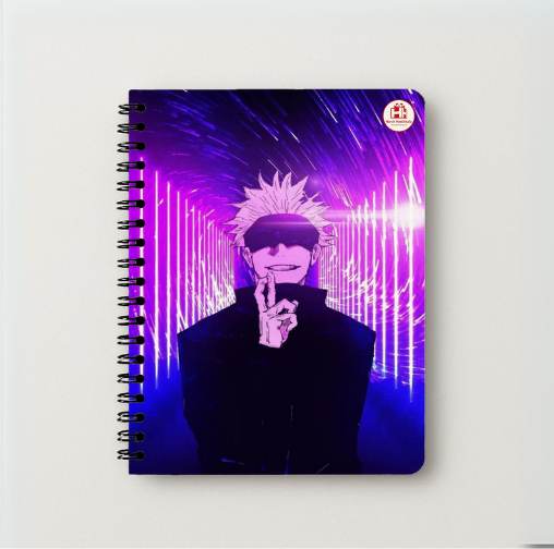 Neon Sorcerer Anime Inspired Spiral Diary