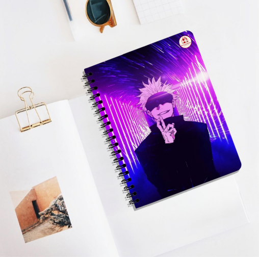 Neon Sorcerer Anime Inspired Spiral Diary