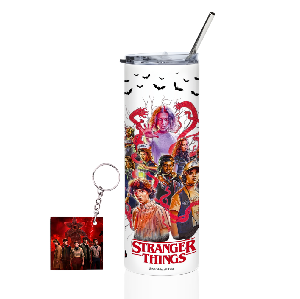 Stranger Things Upside Down Steel Tumbler